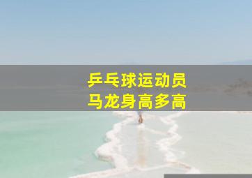 乒乓球运动员马龙身高多高