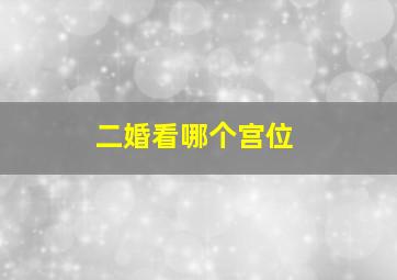 二婚看哪个宫位