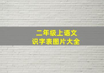 二年级上语文识字表图片大全