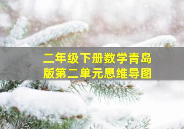 二年级下册数学青岛版第二单元思维导图