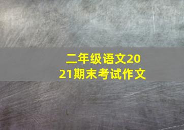 二年级语文2021期末考试作文