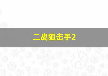 二战狙击手2