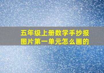 五年级上册数学手抄报图片第一单元怎么画的