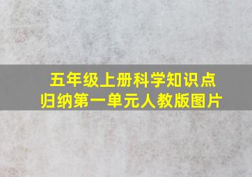 五年级上册科学知识点归纳第一单元人教版图片