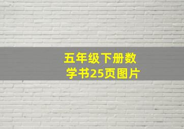 五年级下册数学书25页图片