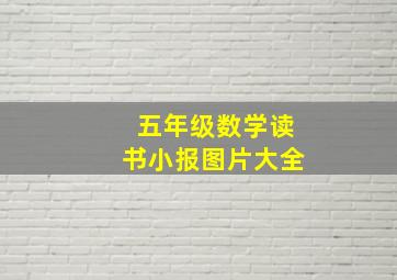 五年级数学读书小报图片大全