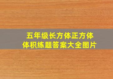 五年级长方体正方体体积练题答案大全图片