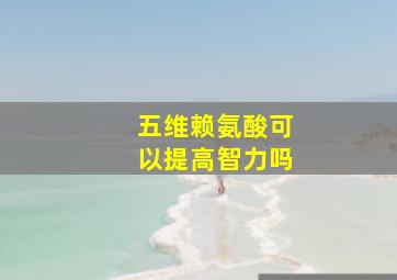 五维赖氨酸可以提高智力吗