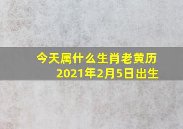 今天属什么生肖老黄历2021年2月5日出生