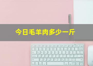 今日毛羊肉多少一斤