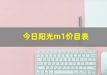 今日阳光m1价目表