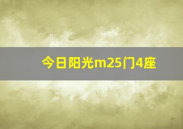 今日阳光m25门4座