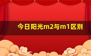 今日阳光m2与m1区别