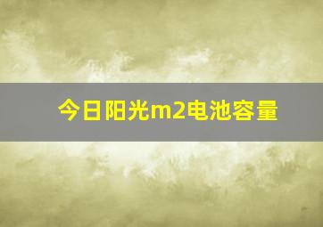 今日阳光m2电池容量