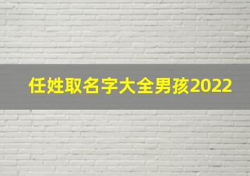 任姓取名字大全男孩2022