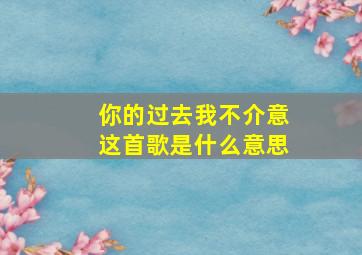 你的过去我不介意这首歌是什么意思