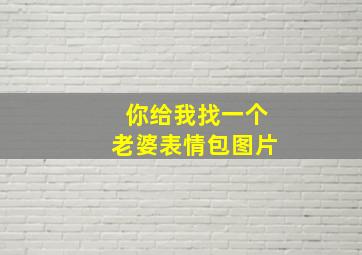 你给我找一个老婆表情包图片