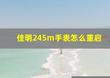 佳明245m手表怎么重启