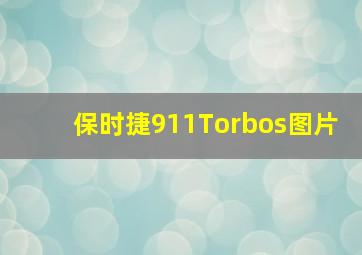 保时捷911Torbos图片