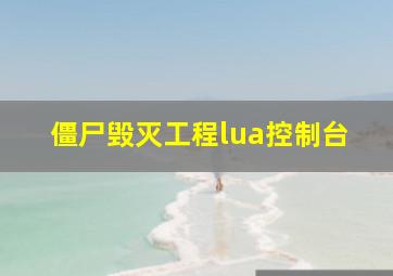 僵尸毁灭工程lua控制台