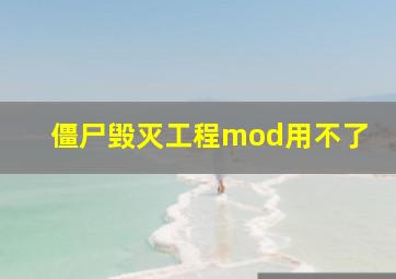 僵尸毁灭工程mod用不了