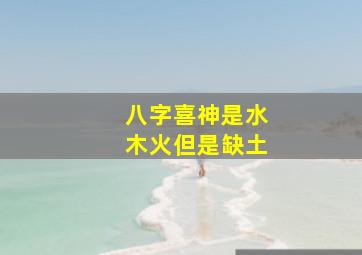 八字喜神是水木火但是缺土