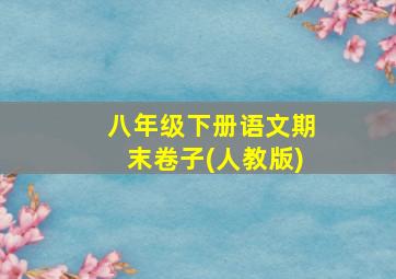 八年级下册语文期末卷子(人教版)