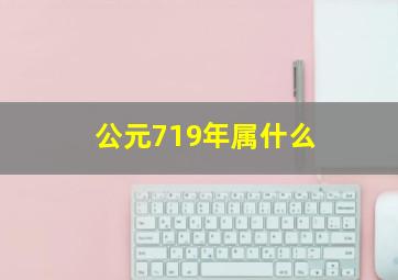 公元719年属什么