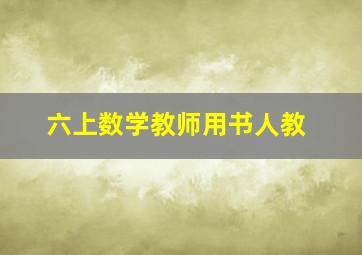 六上数学教师用书人教