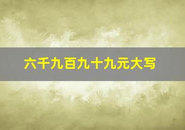 六千九百九十九元大写