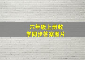 六年级上册数学同步答案图片