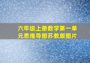 六年级上册数学第一单元思维导图苏教版图片