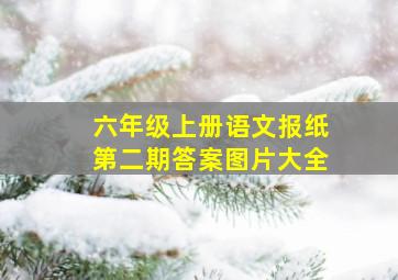 六年级上册语文报纸第二期答案图片大全