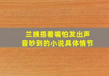 兰姨捂着嘴怕发出声音吵到的小说具体情节