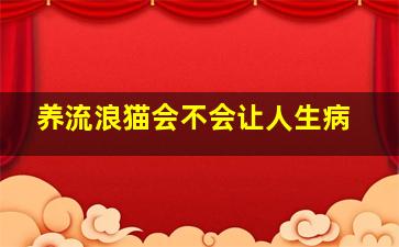 养流浪猫会不会让人生病