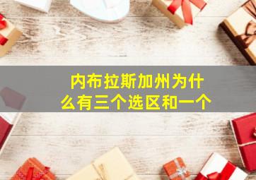 内布拉斯加州为什么有三个选区和一个