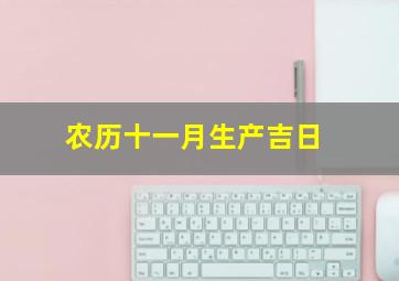 农历十一月生产吉日