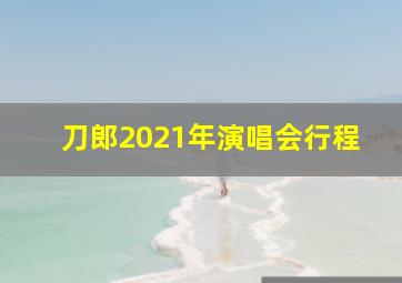 刀郎2021年演唱会行程