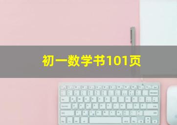 初一数学书101页