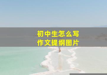 初中生怎么写作文提纲图片