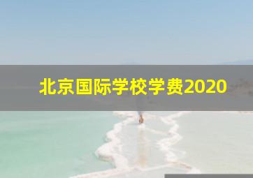 北京国际学校学费2020