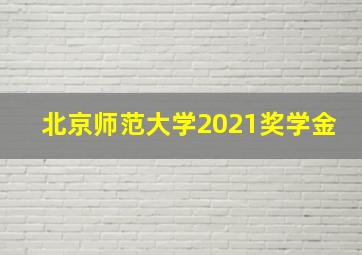 北京师范大学2021奖学金