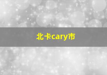 北卡cary市