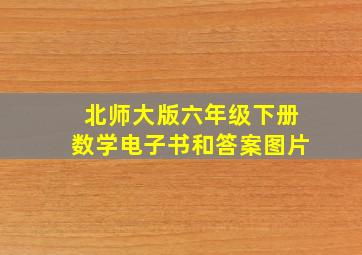 北师大版六年级下册数学电子书和答案图片