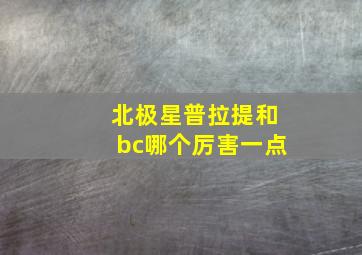 北极星普拉提和bc哪个厉害一点