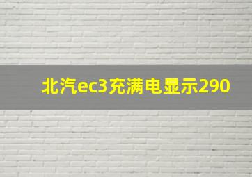 北汽ec3充满电显示290