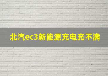 北汽ec3新能源充电充不满