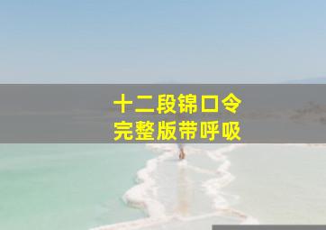 十二段锦口令完整版带呼吸