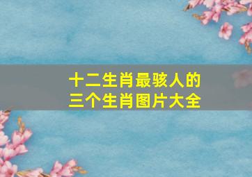 十二生肖最骇人的三个生肖图片大全