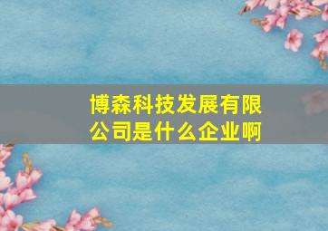 博森科技发展有限公司是什么企业啊